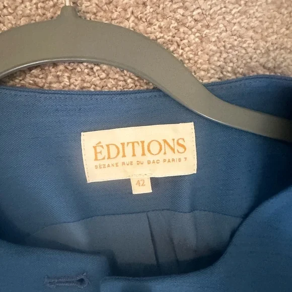 Sezane blue vest with belt - Picture 3 of 3